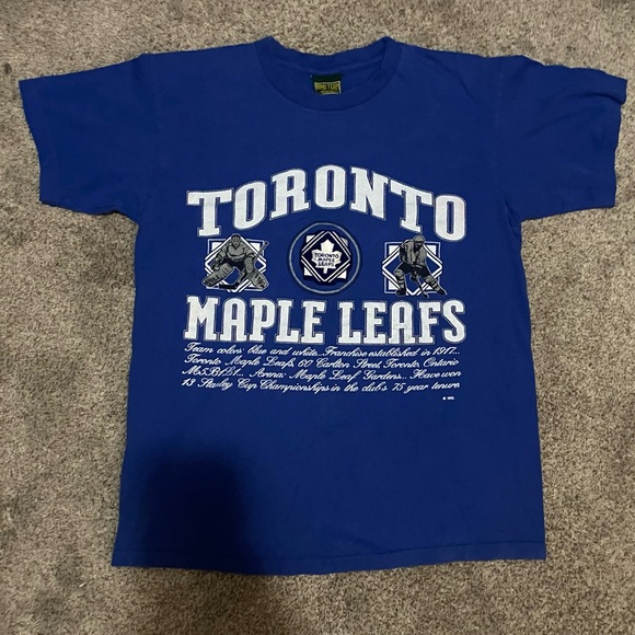 Vintage toronto maple leafs single stitch tee shirt - Picture 2 of 3